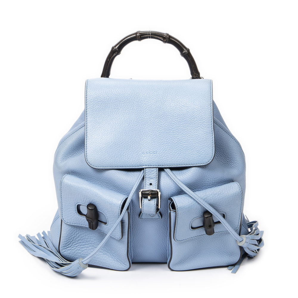 Gucci Bamboo Tassel Drawstring Backpack - image 1